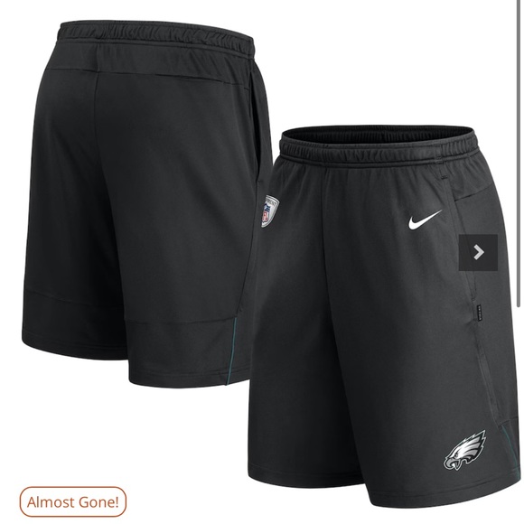 Nike Black Philadelphia Eagles Sideline Coaches Dry Performance Shorts Size S - Picture 7 of 9